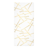 シック金ゴールドボビーピン美容師サロン ラックカード (裏面)