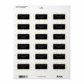 シック金ゴールドボビーピン美容師サロン ラベル (フルシート)