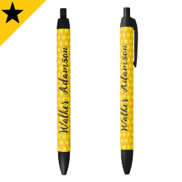 シック金ゴールドモノグラムスクリプト名手頃ラグジュアリー 黒ボールペン