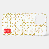 シック金ゴールドレッドモノグラムケースメイトiPhoneケース Case-Mate iPhoneケース (裏面 (横))