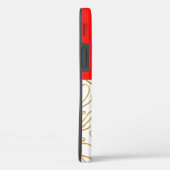 シック金ゴールドレッドモノグラムケースメイトiPhoneケース Case-Mate iPhoneケース (裏面 / 右)