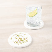 シック金ゴールドロースクール卒業記念 コースター (側面)