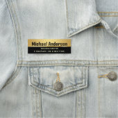 シック金ゴールド会社事業企業のプロフェッショナル 名札 (インサイチュ)