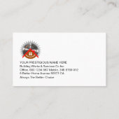 シック金ゴールド手書きツールのタブビルダー 名刺 (裏面)