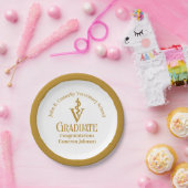 シック金ゴールド獣医学校卒業パーティー ペーパープレート (パーティー)