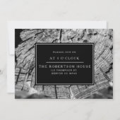 シック金ゴールド看護卒業パーティー |お知らせ 招待状 (裏面)