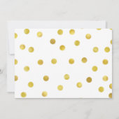 シック金ゴールド紙吹雪80歳誕生日パーティー招待状 招待状 (裏面)