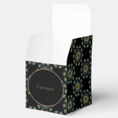 シック金ゴールド&グリーンアジアスタイルキューブ フェイバーボックス (オープン)