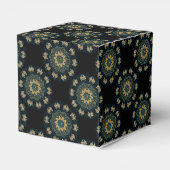 シック金ゴールド&グリーンアジアスタイルキューブ フェイバーボックス (裏面サイド)