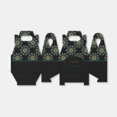 シック金ゴールド&グリーンアジアスタイルゲーブル2 フェイバーボックス (折り畳みなし)