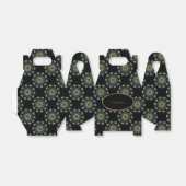 シック金ゴールド&グリーンアジアスタイルゲーブル フェイバーボックス (折り畳みなし)