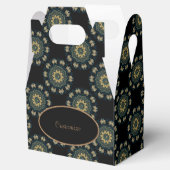 シック金ゴールド&グリーンアジアスタイルゲーブル フェイバーボックス (オープン)