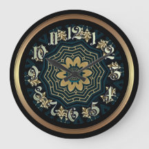 シック金ゴールド&グリーンアジアスタイル