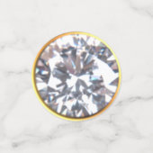 シック金ゴールド&ダイヤモンド40th, 50th, 60th Anniversary コンフェッティ (スモール正面)