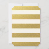 シック金ゴールド|バラ結婚式招待状 招待状 (裏面)