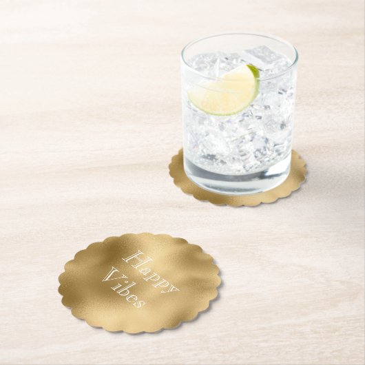 シック金ゴールド ペーパーコースター (インサイチュ)