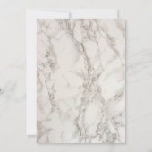 シック金ゴールド&マーブルタイポグラフィ卒業パーティー 招待状 (裏面)