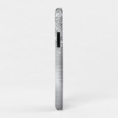 シック銀箔グリッターフェイク薄紫モノグラム Case-Mate iPhoneケース (裏面/右)