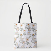 シック開花トートバッグ トートバッグ (正面)