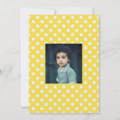 シック顔誕生日パーティフォト招待状 招待状 (裏面)