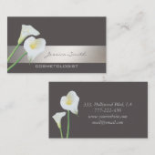 シック魅力的エレガントラグジュアリーなロマンチックなカルラlily 名刺 (正面/裏面)