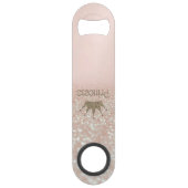 シック魅力的ティアラ、プリンセス、グリッター《写真》ぼけ味 スピード栓抜き (裏面)