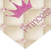 シック魅力的パール、ティアラ、プリンセス、キラキラ ショートテーブルランナー (コーナー)