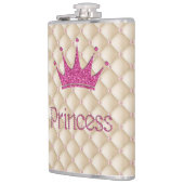 シック魅力的パール、ティアラ、プリンセス、キラキラ フラスク (左)