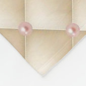 シック魅力的パール、ティアラ、プリンセス、キラキラ フリースブランケット (角)