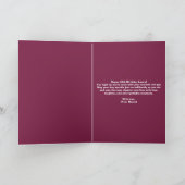 シック鮮やかモダンネオンピンク60誕生日 カード (内部)