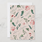 シック1素朴フォトアーチクリスマス シーズンカード (裏面)