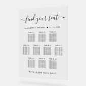 シック10台結婚席 アクリルサイン (傾斜)