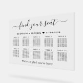 シック10台結婚席 アクリルサイン (傾斜)