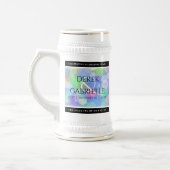 シック14日24日34日43回目のオパール結婚記念日 ビールジョッキ (左)