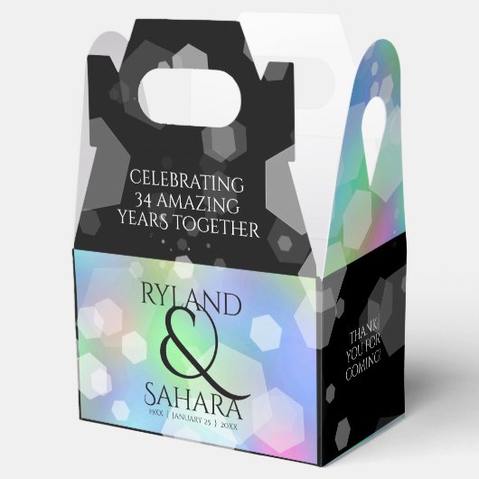 シック14日24日34日43回目のオパール結婚記念日 フェイバーボックス (オープン)