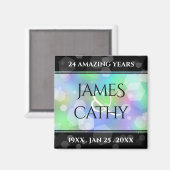 シック14日24日34日43回目のオパール結婚記念日 マグネット (正面/裏面)