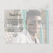 シック2写真卒業お礼 ポストカード (裏面)