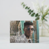 シック2写真卒業お礼 ポストカード (スタンド正面)