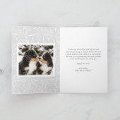 シック2022シルバーグリッターハッピーニューイヤー写真 シーズンカード (内部)