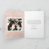 シック2022バラ金ゴールドグリッターハッピーニューイヤー写真 シーズンカード (内部)