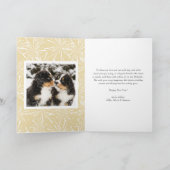 シック2022金ゴールドグリッターハッピーニューイヤー写真 シーズンカード (内部)