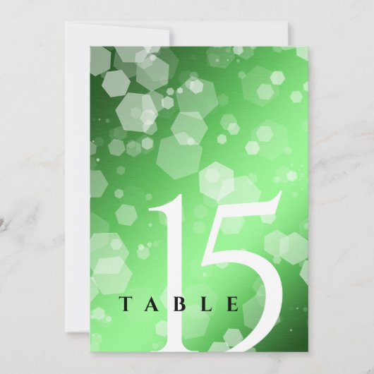 シック20th 38th 55thエメラルド結婚の記念日 招待状 (正面)