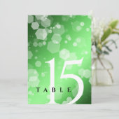 シック20th 38th 55thエメラルド結婚の記念日 招待状 (スタンド正面)