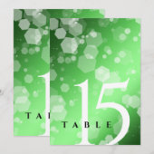 シック20th 38th 55thエメラルド結婚の記念日 招待状 (正面/裏面)