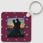 シック25周年記念カスタムカップル写真 キーホルダー (裏面)