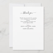 シック4モダンフォトベビーシャワーありがとう (裏面)