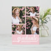 シック4写真卒業 案内状 (スタンド正面)