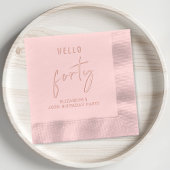 シック40th誕生日パーティー 箔ナプキン