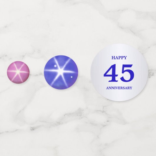 シック45thサファ結婚イア記念日 コンフェッティ (裏面)