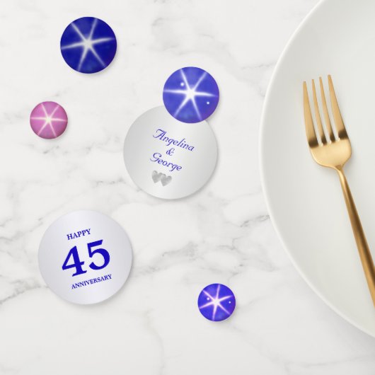 シック45thサファ結婚イア記念日 コンフェッティ (グループ)